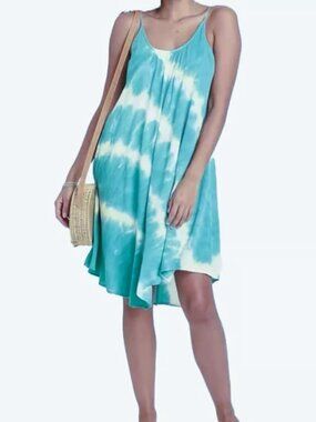 Knox Rose Size S Aqua Dip-Dye Midi Dress